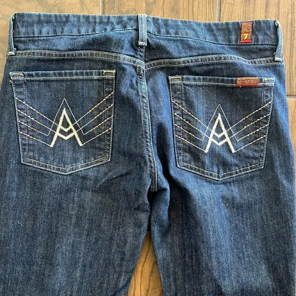 7 for mankind A pocket size 31 blue jeans - Picture 4 of 7